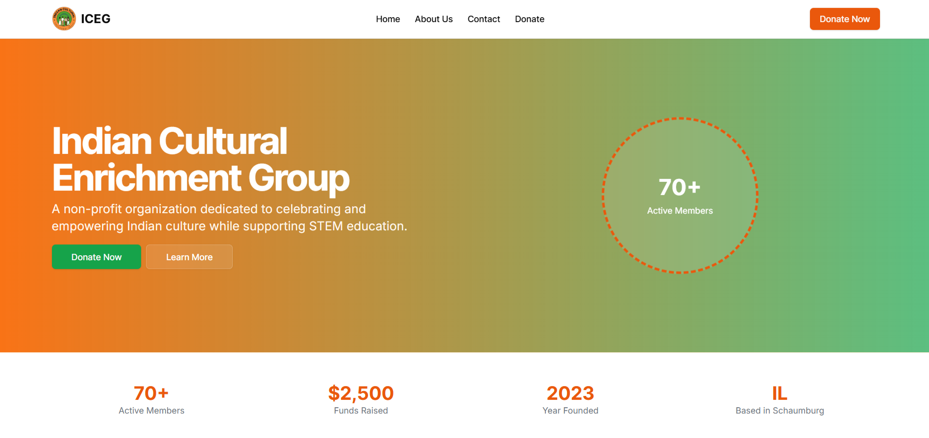 ICEG Non-Profit Website